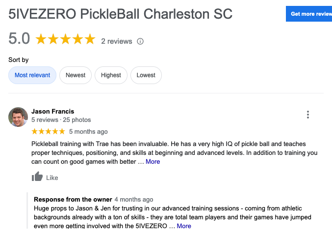 PickleBall Lesson Charleston SC